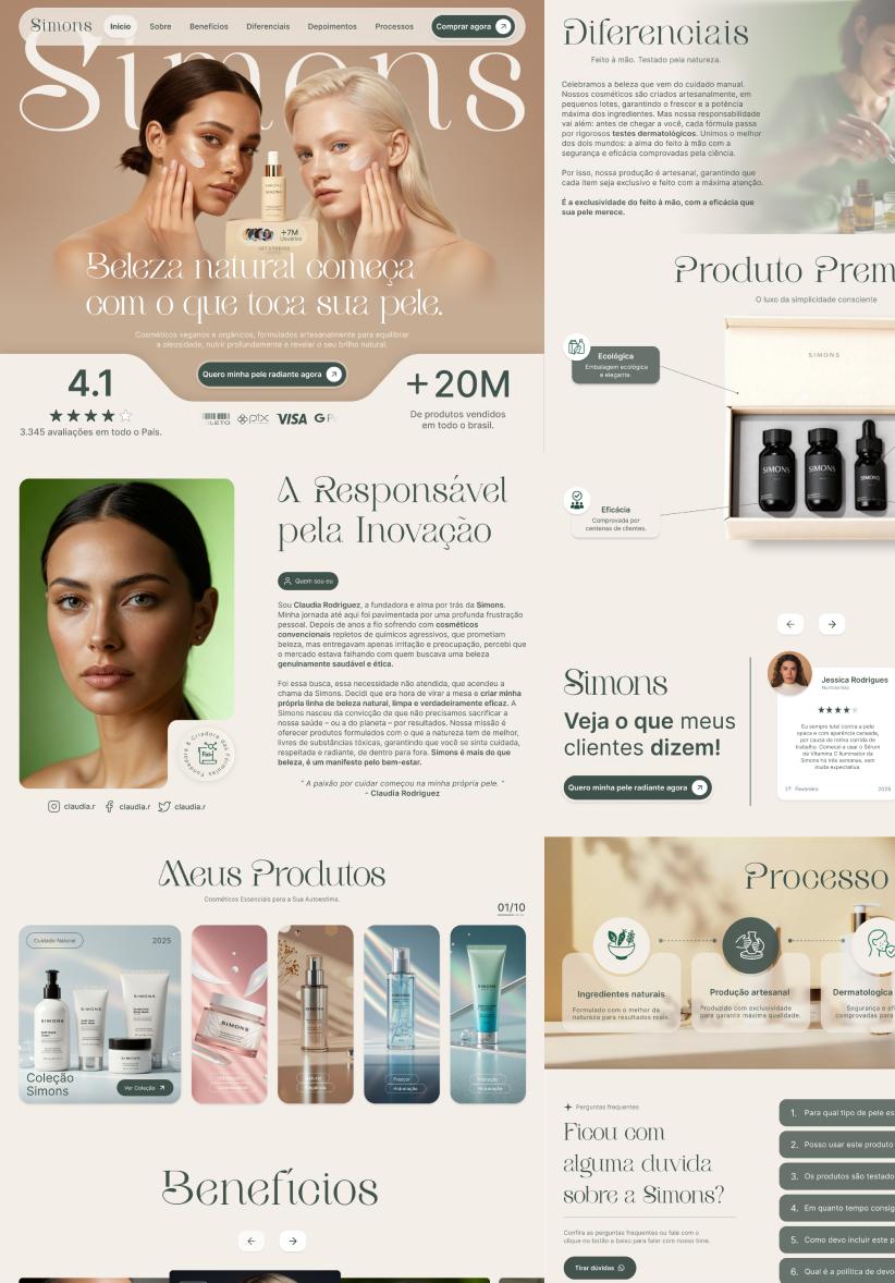 Simons — e-commerce de cosméticos